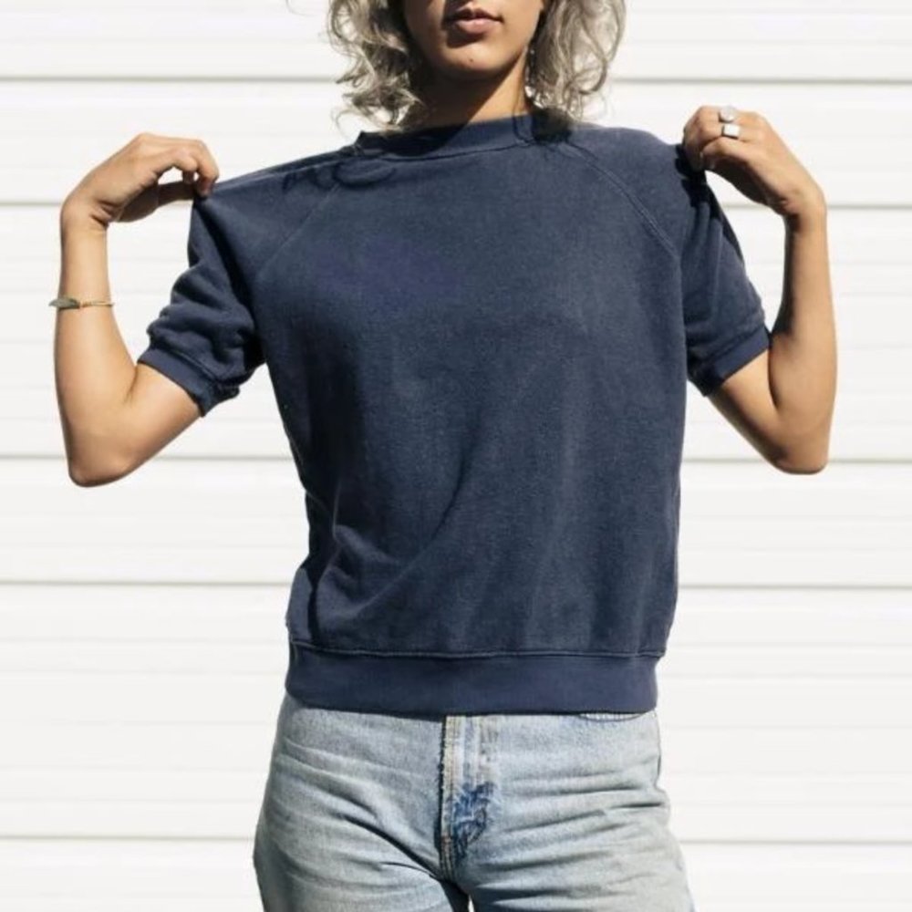 Jungmaven SHORT SLEEVE RAGLAN FLEECE SWEATSHIRT